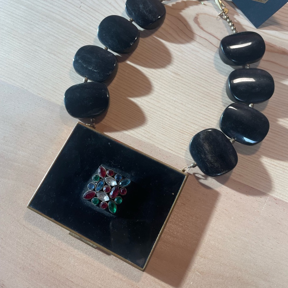 Elva Fields Vintage Compact Statement Necklace - image 2